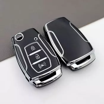 3-кнопочный автомобильный флип-чехол из ТПУ для SsangYong Kyron 2 Sanka Actyon Korando Tivoli, защищенный брелок-сумка, аксессуары