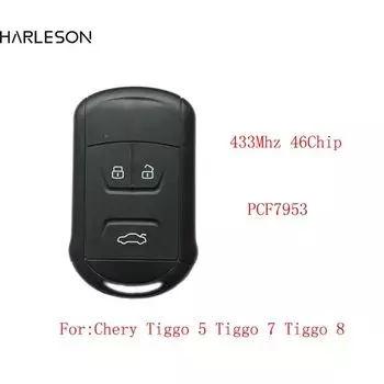 3-кнопочный автомобильный смарт-ключ без ключа, 434 МГц, чип ID46 для Chery Tiggo 5 Tiggo 7 Tiggo 8 Arrizo 5 6 7, интеллектуальный дистанционный ключ