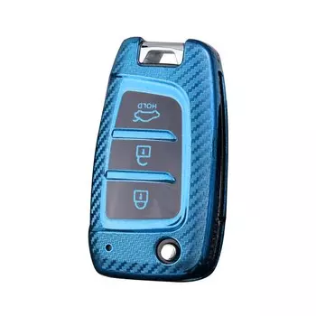 3-кнопочный чехол для автомобильного ключа, чехол для брелока, подходит для Hyundai Elantra Venue Accent ix35