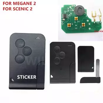 3-кнопочный дистанционный Автомобильный ключ PCF7947 для Renault, Megane II, Scenic 2, Grand, Scenic II 2003, 2004, 2005, 2006, 2007, 2008, 433 МГц