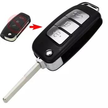 3-кнопочный модифицированный складной корпус дистанционного ключа для Ford Focus Fiesta C-Max S-Max Ka Mondeo Galaxy Fob Case HU101 FO21 Blade