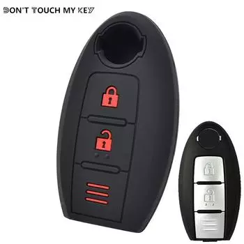 3-кнопочный откидной пульт дистанционного управления, смарт-брелок, силиконовый чехол для автомобиля, чехол для Nissan Qashqai Skyline Juke Alissa X-trail, защита без ключа