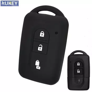 3-кнопочный силиконовый автомобильный пульт дистанционного управления, чехол для Nissan Qashqai Micra Juke X-Trail Navara Note Tiida Pathfinder Holder