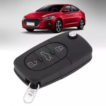 3-кнопочный складной чехол для дистанционного ключа с лезвием HAA, подходит для Audi A2 A3 A4 A6 A8 TT, сменный чехол для автомобильного чехла