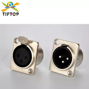 3 контакта XLR штекер гнездо DMX разъем для светодиодного сценического освещения D-образный металлический корпус промышленный стандарт установка D-типа