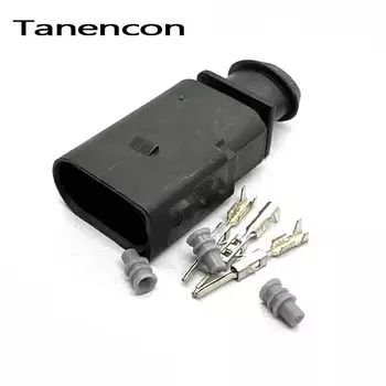 3-контактный автоматический реверсивный радар 1,5 мм, разъем для автомобильного топливного бака, датчик уровня масла, разъем для Tiguan Passat Sagitar 1J 0973703 1J 0973803