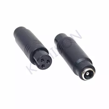 1 шт., 3-контактный штекер M12 для авиационной головки, DC 5,5*2,1 мм