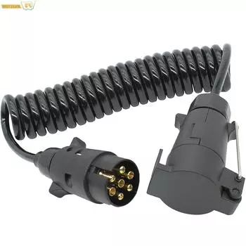 3 м 7 контактов для прицепа, грузовика, Стандартная плата, штепсельная розетка, соединительные детали провода, разъем цепи