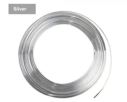 3 метра x 6 мм "U" труба хромированная отделка полоса бампер вентиляционное отверстие переключатель на решетке обод Молдинг