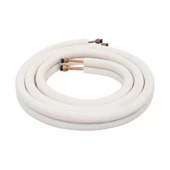3-метровая парная трубка катушки кондиционера 1/4 дюйма 3/8 дюйма Изолированный медный линейный провод Комплект деталей кондиционера Трубка хладагента