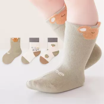 3 пары/партия, Детские хлопковые носки для мальчиков и девочек