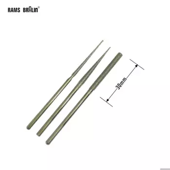 Удлиненные шлифовальные сверла с алмазным напылением, 3 шт