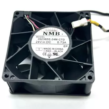 3-проводной Вентилятор охлаждения сервера NMB 09238RE-24M-CTD DC 24 В 0.73A 90x90x38 мм