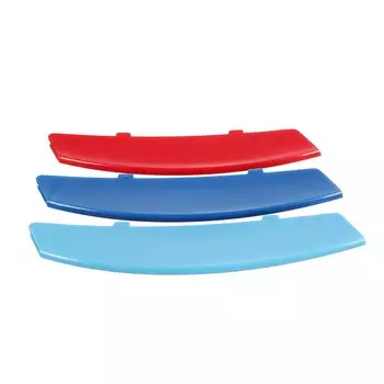 3 шт. 3D M Стайлинг передняя решетка радиатора отделка полоса крышка бампера полосы крышки наклейки для BMW 5 серии E60 2004-2010 автомобильные аксессуары