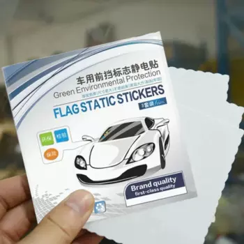 3 шт. электростатические наклейки на лобовое стекло автомобиля 9,5 см * 9,5 см автомобильная статическая наклейка авто аксессуары для интерьера