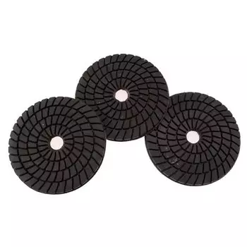 3 шт., алмазная полировальная подушечка RIJILEI, 4 дюйма, медная, 3 ступени