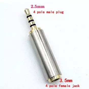 3 шт., аудиоадаптер со штекером 3,5-2,5 мм