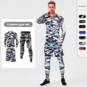 3 шт., баскетбольный костюм, мужские футбольные майки, мужской комплект для бега, одежда для велоспорта, тренировочный спортивный костюм, рубашки и брюки Rashguard
