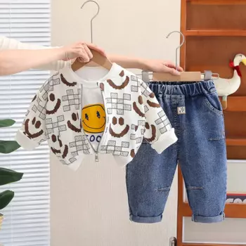 3 шт., Детская футболка и штаны, на возраст 1-5 лет