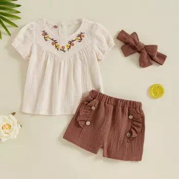 3 шт., детские летние футболки с коротким рукавом и круглым вырезом