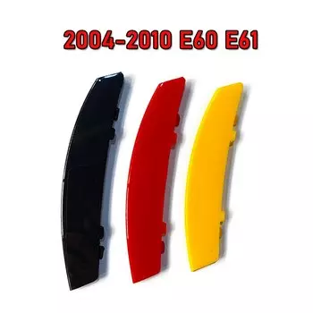 3 шт. для BMW G30 F10 E60 E39 F07 F11 G31 5 серии 2021 2020 аксессуары ABS Германия флаг цвет автомобиля гонки гриль полосы отделка Зажим