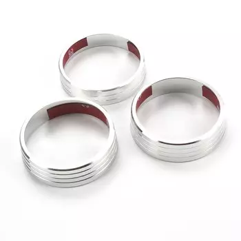 3 шт. для Mitsubishi ASX Outlander Sport RVR Lancer AC воздушный переключатель ручка управления нагревателем кнопка циферблата декоративное кольцо крышка