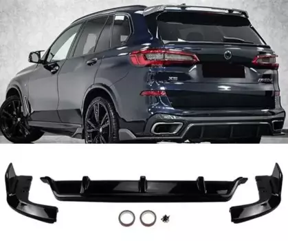 3 шт./компл. ABS карбон задний бампер спойлер для губ диффузор для BMW X5 G05 2019 2020 2021 2022 2023