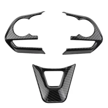 3 шт./компл. наклейки на кнопки на руль автомобиля для Toyota Corolla Cross XG10 2019 2020 2021 2022 2023 ABS углеродное волокно