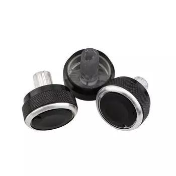 3 шт./компл. Подходит для Nissan Qashqai 2012 Алюминиевый сплав ручка кондиционера переменного тока кнопка переключения управления нагревом Ручка автомобильный Стайлинг