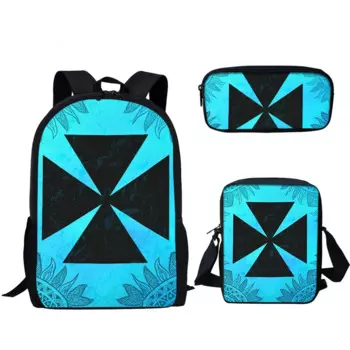 3 шт./комплект, Детский рюкзак для ноутбука, с 3D-принтом