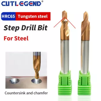 Набор ступенчатых сверл CUTLEGEND из вольфрамовой стали 3 шт.