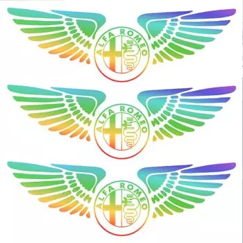 3 шт. красочные и универсальные автомобильные светоотражающие наклейки, водонепроницаемые украшения автомобиля для Alfa Romeo Giulietta Giulia GT Mito Brera