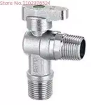 3 шт., медный треугольный клапан DN15, 4-точечный латунный треугольный клапан DN15, угловой клапан Yongdexin 801