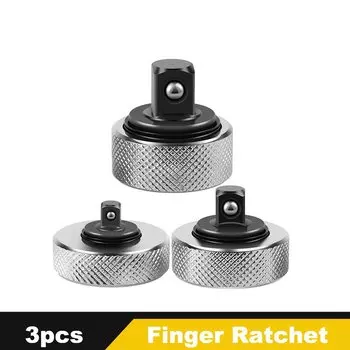 3 шт. мини-ключ с трещоткой, эргономичный реверсивный ключ с трещоткой для пальцев, 1/4 дюйма, 3/8 дюйма, 1/2 дюйма, ключ с приводом, инструмент для ремонта автомобиля