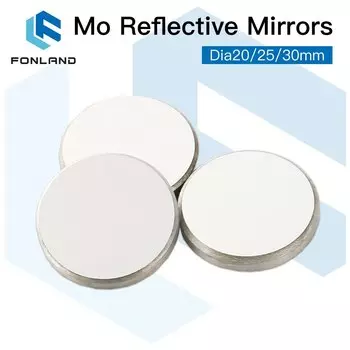 3 шт. Mo зеркало диаметром 15, 19,05, 20, 25, 30, 38,1 мм Толщина 3 мм для CO2 лазерная резка, гравировальный станок