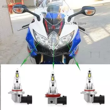 3 шт. мотоциклетные 60 Вт 15000 лм светодиодные лампы для фар CSP чип лампы 6000k Plug and Play для Suzuki GSXR 600 750 2008 2009