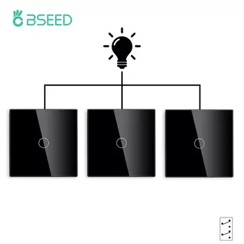 Bseed сенсорные переключатели для лестницы 3 шт.