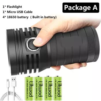 3 шт. портативный фонарь litwod XHP90.2