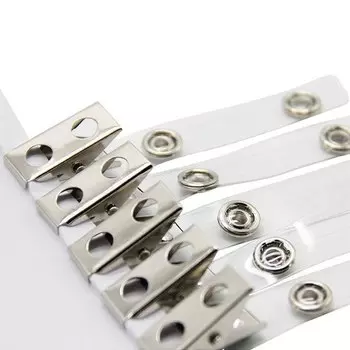 3 шт., прозрачные зажимы Pelsone для бейджа