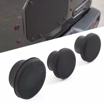 3 шт. резиновые заглушки для задней двери автомобиля, пылезащитные заглушки для Jeep Wrangler JL 2018 2019 2020 2021 2022