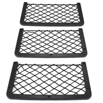 3 шт., сетчатая сумка для хранения на спинке пассажирского сиденья, большая сетка для хранения, карман для кемпера, внедорожника, универсальный держатель для хранения, органайзер