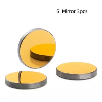 3 шт. Si CO2 лазерное зеркало диаметром 19,05 20 25 30 38,1 мм отражающие зеркала для CO2 лазерной резки гравировальный станок