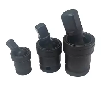 3 шт. ударных универсальных шарнирных патронов из нержавеющей стали Cr-Mo с приводом 1/4, 3/8 и 1/2 дюйма