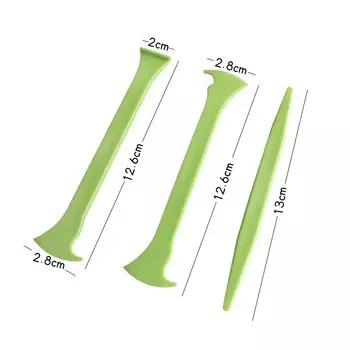 3 шт., виниловый инструмент для автомобильной пленки, микропалка, ракель, набор для тонировки окон, угловой скребок, кривые слоты, инструменты для зазоров, резак для пленки