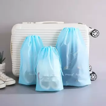 3 шт., водонепроницаемая прозрачная видимая сумка на шнурке, пляжная сумка, нижнее белье для плавания, носки, органайзер для обуви, дорожная сумка для хранения кемпинга