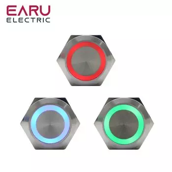 Триёхцветные светодиодные выключатели EARUELECTRIC RGB 16/19/22 мм