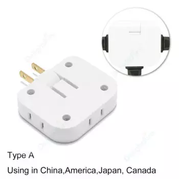 3 в 1, адаптер для американской вилки, вращающаяся на 180 градусов розетка, американская Япония, Канада, удлинитель, преобразователь мощности, электрическая розетка, розетка переменного тока
