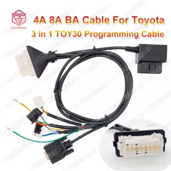 3 в 1 кабель TOY30 4A 8A BA, разъем, кабель для смарт-ключей, 16-контактный OBD-кабель для Autel OBDSTAR K518 Xhorse Key Tool Plus для всех Toyota