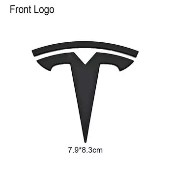 3D ABS автомобильная передняя голова капота, эмблема, задний багажник, значок, наклейка для Tesla Model 3 Model Y, сменные декоративные наклейки, аксессуары