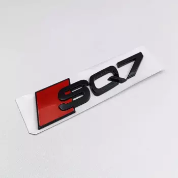 3D ABS черный логотип Audi SQ5 SQ3 SQ8 SQ7 эмблема буквы наклейка для автомобиля задний багажник значок наклейка для Audi SQ 3 5 7 8 Авто акриловые